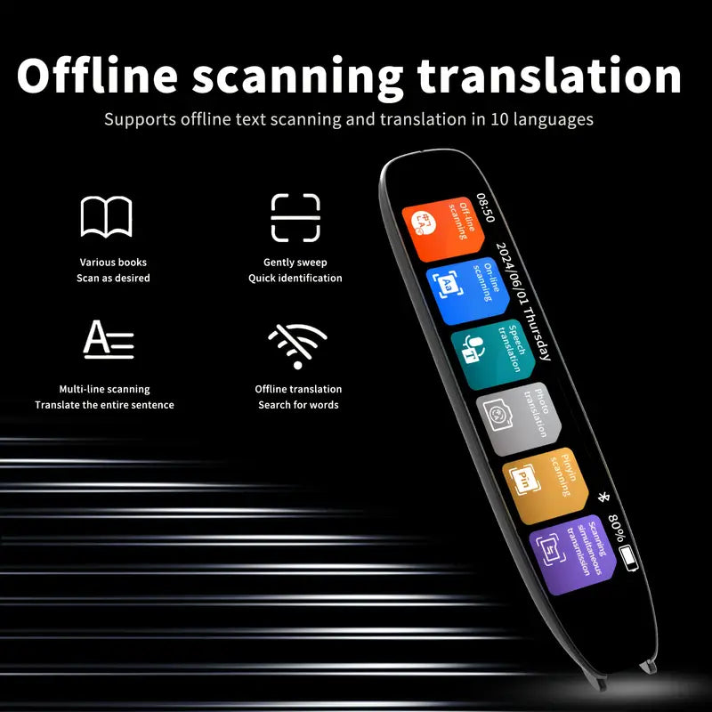 AI Pen Reading & Translation in 100 Languages