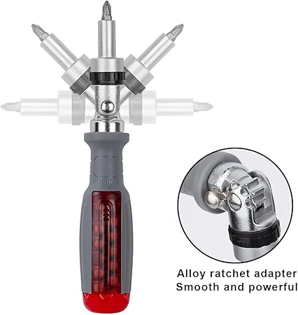 Heavy-Duty Manual Ratchet Screwdriver Set