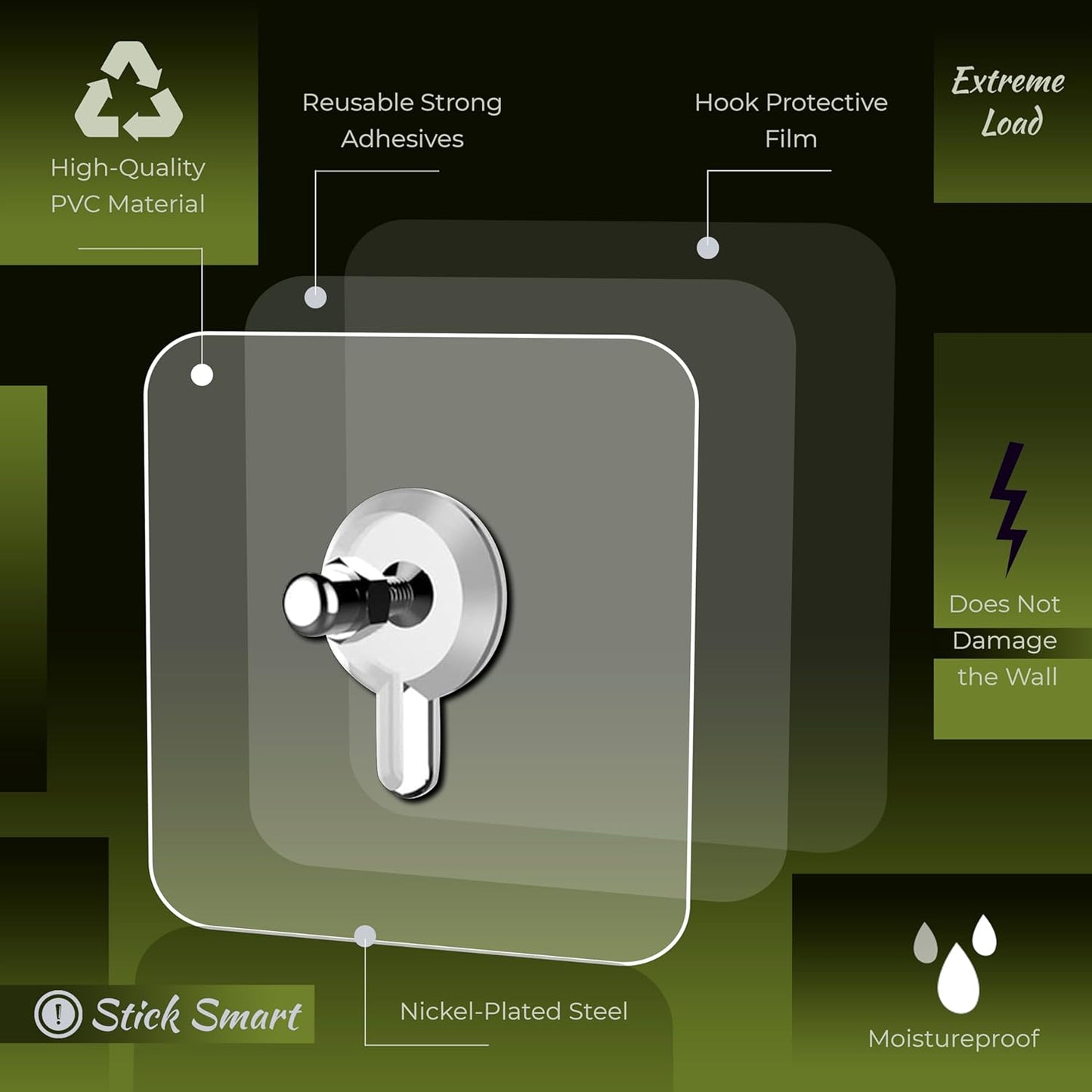 Punch-Free Screw Stickers