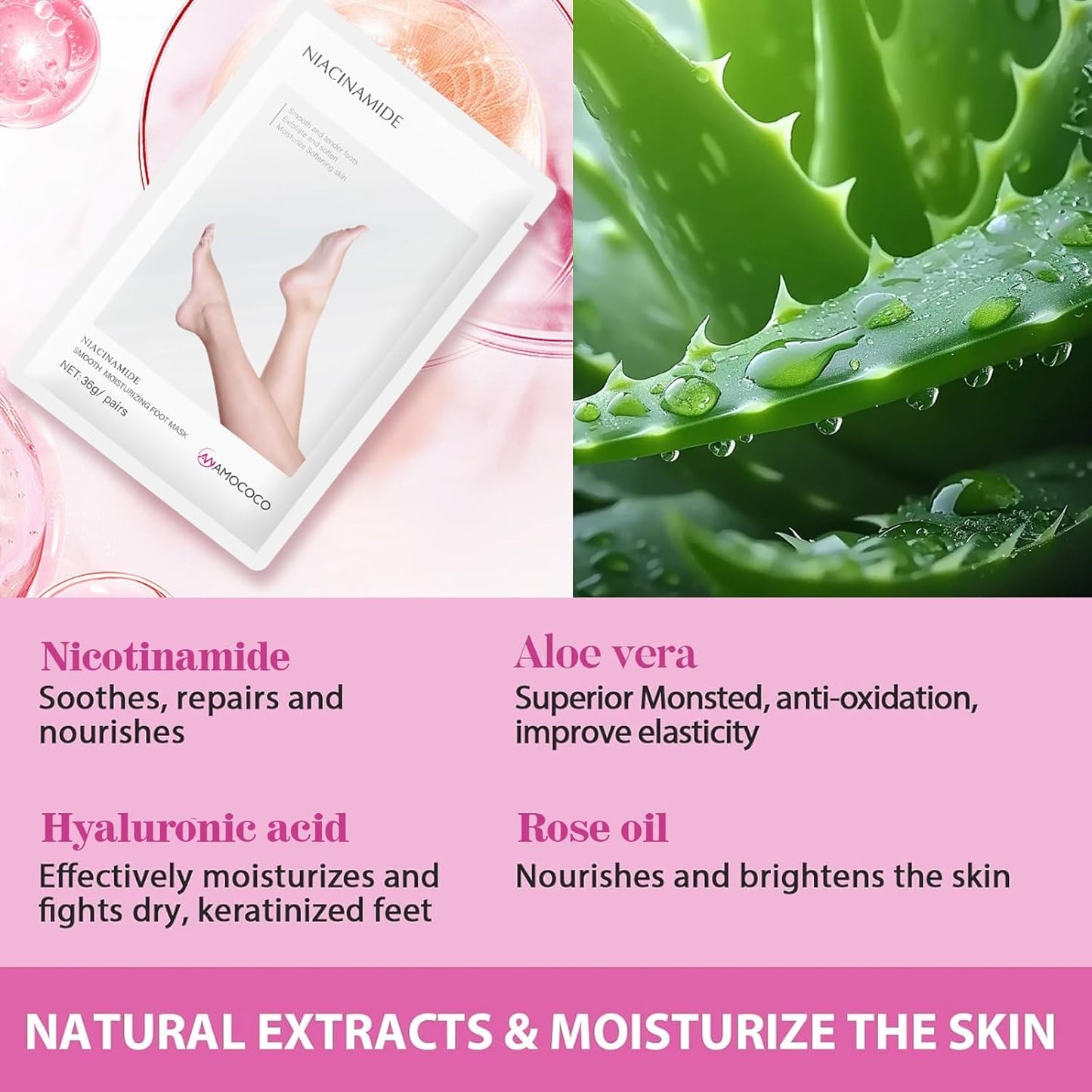 Niacinamide Foot Masks