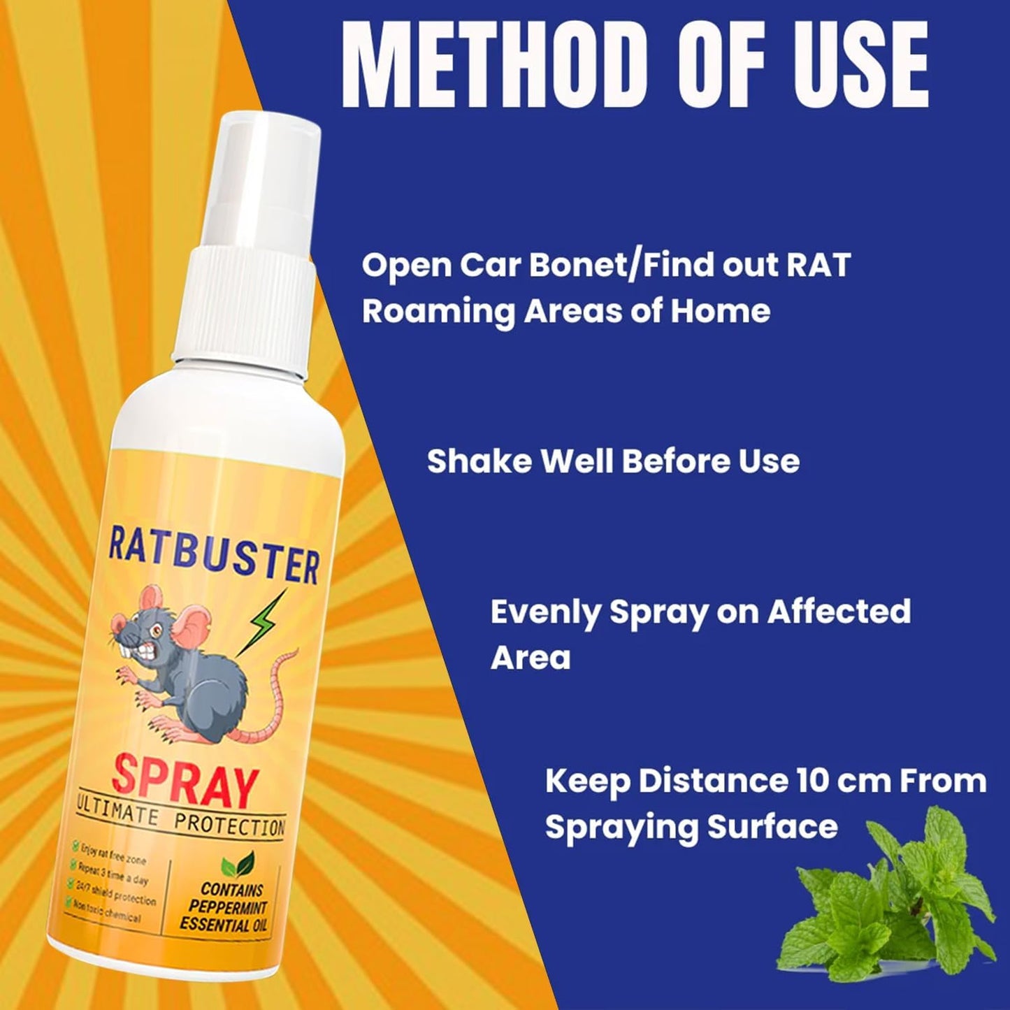 Natural Rat Repellent Spray