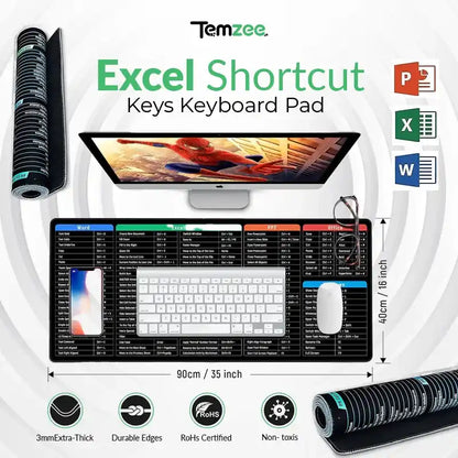 Excel Shortcut Keys Keyboard Pad