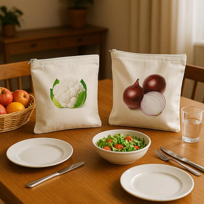 Reusable Cotton Vegetable Storage Bag